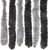vidaXL Fliegenvorhang Grau und Schwarz 56x200 cm Chenille 377326 Bild 5