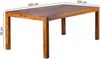 Massivholz Esstisch | Handgefertigter Holztisch für Esszimmer | Premium Küchentisch aus Sheesham | Zeitloses Design | Dunkelbraun 200x100 cm | NAKO von Kadima Design Bild 4