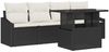 vidaXL Garten-Sofa-Set mit Speicher 5 pcs Schwarz Poly Rattan 3357640 Bild 2