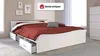 Vente-unique - PABLO Bett Holz, Platte Weiß - B 193 cm x H 58,9 cm x L 145,8 cm Bild 2