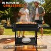 Sommertal BBQ231 Elektrogrill | Balkongrill | 2200W | Camping Grill | 2in1 Tischgrill mit Standfuß | Stufenloser Temperaturregler | Ablagefläche Bild 5