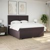 vidaXL Boxspringbett mit Matratze Dunkelbraun 180x200 cm Stoff 3292863 Bild 4