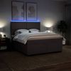 vidaXL Boxspringbett mit Matratze Dunkelbraun 180x200 cm Stoff 3292863 Bild 5