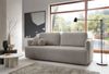Selsey 'Lambina' 3-Sitzer Sofa mit Schlaffunktion und Bettkasten, Bouclé, Dunkelbeige Bild 2