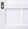 Wandregal HWC-C65, Wandpaneel Holzregal Regal, 6 Ebenen 110x50x14cm Massivholz Vintage ~ weiß/dunkelgrau shabby Bild 4