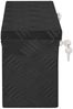 vidaXL Aufbewahrungsbox Schwarz 50x15x20,5 cm Aluminium 152247 Bild 4