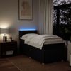 vidaXL Boxspringbett mit Matratze Schwarz 90x190 cm Stoff 3289620 Bild 5