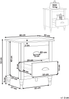 Nachttisch mit 2 Schubladen SHILLINGTON Holz Weiß Bild 2