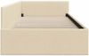 vidaXL Eckbettgestell mit Kopfteil Creme 100 cm x 200 cm Samt 42016057 Bild 5