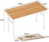 Klapptisch Computertisch 100x60x75 cm Schreibtisch Büro Home Office Teak Bild 2