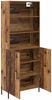 vidaXL Highboard Altholz 69,5 x 32,5 x 180 cm Holzwerkstoff 3415631 Bild 5