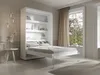 Vente-unique - RAPILI Bett Holz, Platte Weiß - B 50 cm239,2 cm x H 225,2 cm x L 159 cm Bild 2