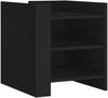 vidaXL Nachttisch Schwarz 45x50x50 cm Holzwerkstoff 848291 Bild 2