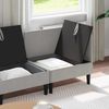 vidaXL Wohnzimmergarnitur 3 pcs Hellgrau Stoff 3413798 Bild 3