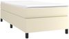 vidaXL Polsterbett mit Matratze Creme 80x200 cm Kunstleder, Härtegrad: H2 [3144574] Bild 3