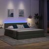 vidaXL LED-Speicherbett mit Matratze Dunkelgrau 180 x 200 cm Stoff 3371161 Bild 5
