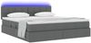 vidaXL LED-Speicherbett mit Matratze Dunkelgrau 180 x 200 cm Stoff 3371161 Bild 3