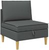 vidaXL Modular Sofa Set mit Stauraum 6 pcs Dunkelgrau Stoff 3413682 Bild 5