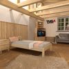 Pfostenbett "metallarm" Fichte Holzbett "Daybett" 180 x 210cm 38cm Doppelbett Bild 2