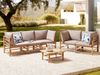 Lounge Set mit Tisch CERRETO Bambusholz Taupe Bild 3