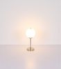 Tischleuchte, Metall Glas, H 45 cm Bild 5