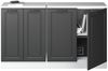 Küchenschrank für Dachschrägen R-Line Anthrazit Landhaus 140 cm 2er Set Schrankkorpuss 60 cm Tiefe Vicco Bild 5