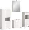 welltime Badmöbel-Set Biel, Höhe 190 cm,Hochschrank,WBU, Spiegelschrank, Unterschrank, Lampe, (5-St), Bad Set, modernes Design, Unterschrank, Spiegel, Aufsatzleuchte Bild 5