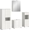 welltime Badmöbel-Set Biel, Höhe 190 cm,Hochschrank,WBU, Spiegelschrank, Unterschrank, Lampe, (5-St), Bad Set, modernes Design, Unterschrank, Spiegel, Aufsatzleuchte Bild 4