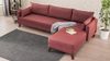 Ecksofa, 'Bella', 85 x 165 x 275, Weinrot Bild 3