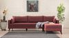 Ecksofa, 'Bella', 85 x 165 x 275, Weinrot Bild 2