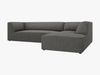 Micadoni 4-Sitzer Modular Sofa Ruby Rechts Kord Scala Dunkelgrau Bild 3