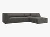Micadoni 4-Sitzer Modular Sofa Ruby Rechts Kord Scala Dunkelgrau Bild 2