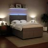 vidaXL Boxspringbett mit Matratze Hellgrau 140x190 cm Samt 3293212 Bild 5