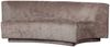 Sofa Popular aus Chenille-Stoff, modernes Design, taupe, bequem gepolstert für 2-3 Personen Bild 3