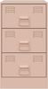 vidaXL Nachttische 2 Stk. Rosa 34,5x39x62 cm Stahl 841778 Bild 4