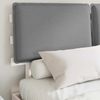vidaXL Bettgestell mit gepolstertem Kopfteil Hellgrau 135 x 190 cm 877293 Bild 3