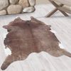 Waschbarer Teppich Elena Rindsleder Imitat - 150x200 cm - Braun Bild 2