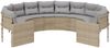 vidaXL Gartensofa mit Kissen Rund Beige Poly-Rattan 3318533 Bild 3
