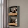 Weinglasregal Repose Goldkraft Eiche/Anthrazit 40 x 72 cm Vicco Bild 4