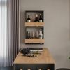 Weinglasregal Repose Goldkraft Eiche/Anthrazit 40 x 72 cm Vicco Bild 3