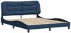 vidaXL Bettgestell mit LED ohne Matratze "Hvar" Blau 160x200 cm Stoff 3213717 Bild 3