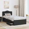 vidaXL Bettrahmen mit Schubladen Schwarz 90 x 200 cm Ingenieurs Holz 3413041 Bild 3