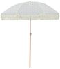 Strandparasol, Gartenschirm, Sonnenschirm Grau und Weiß 160 x 160 x 196 cm Bild 2
