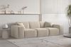 Sofaset Designersofa CELES PREMIUM 3-2-1 in Stoff Opera Velvet Beige Bild 5