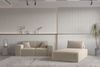 Sofaset Designersofa CELES PREMIUM 3-2-1 in Stoff Opera Velvet Beige Bild 4