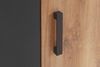Kleiderschrank Glasgow Drehtürenschrank 180x58x198cm Plankeneiche Graphit Bild 4