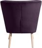 Sessel Kassi Bezug Samtvelours Buche natur / purple 22362 Bild 4
