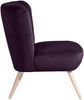 Sessel Kassi Bezug Samtvelours Buche natur / purple 22362 Bild 3