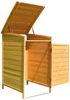 Mülltonnenverkleidung Braun Einzelbox 2x 120L oder 240L Gartenbox Zinkdach Holz Bild 2
