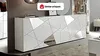Vente-unique - Sideboard mit 4 Türen - Weiß lackiert - CANTIANO Bild 2